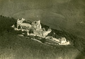 Castle Aerial View Military Aviation Old Photo 1920