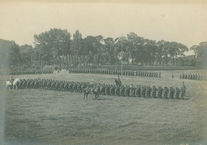 France Lille or Douai Military Parade Old Amateur Photo Scrive 1900