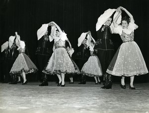 France Paris Polish ? Folk Dance Ballet Old Photo Rosa 1970