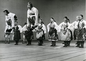 France Paris SLASK Polish National Folk Ensemble Dance Old Photo 1960