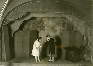 France Paris Theater Actor Audition Stage Old Photo Roosen 1928