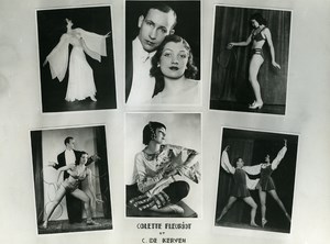 France Colette Fleuriot Music Hall Circus Artist Old Photo Kehren 1960