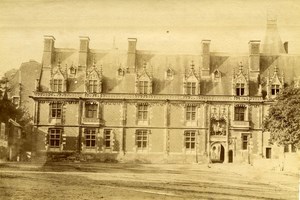 France Blois Castle Louis XII Exterior Facade Courtyard old Albumen Photo 1880