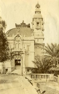 France French Riviera Nice House Garden Facade old Albumen Photo 1880
