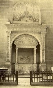 France Dol de Bretagne Renaissance Mausoleum old Albumen Photo 1880