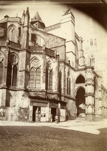 France Bayonne Cathedral Public Writer & Photographer Shops old Photo 1880