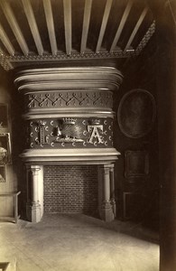 France Blois Castle Museum Louis XII Fireplace old Photo 1880