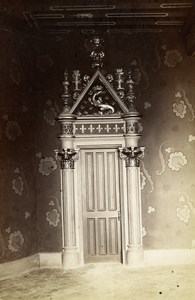 France Blois Castle Captains of the Guards room old Albumen Photo 1880