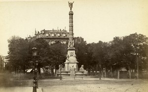 France Paris Place of Chatelet Old Photo Cabinet 1870