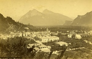 Switzerland Ragaz Panorama Old Photo Cabinet Fetxer 1890