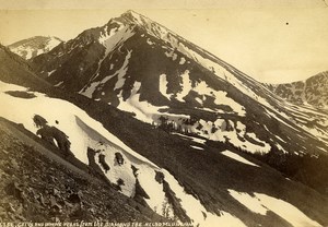 Irwin's Peaks from the Diamond Joe Kelso Mountain Old Photo Cabinet Martin 1870