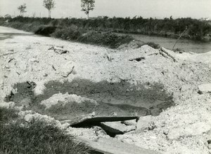 France Dunkerque Dunkirk & Around after WWII River Old Photo 1946