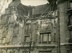 Paris Avenue Grande Armee WWI Aerial Raid by Aircraft Gotha Photo Branger 1918