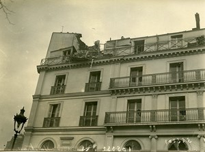 Paris Avenue Grande Armee WWI Aerial Raid by Aircraft Gotha Photo Branger 1918