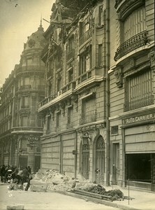 Paris Avenue Grande Armee WWI Aerial Raid by Aircraft Gotha Photo Branger 1918