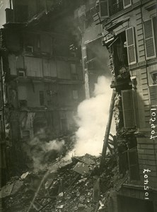 Paris Street Geoffroy Marie WWI Aerial Raid by Aircraft Gotha Photo Branger 1918