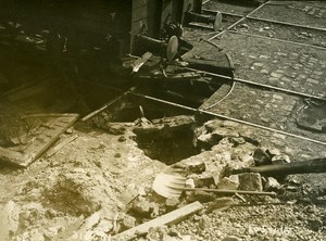 Paris Gare de Lyon WWI Aerial Raid by Aircraft Gotha Old Photo Branger 1918