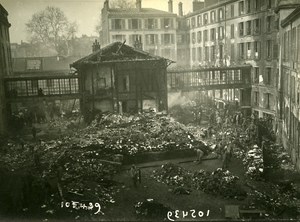 Paris Ministry of War WWI Aerial Raid by Aircraft Gotha Old Photo Branger 1918