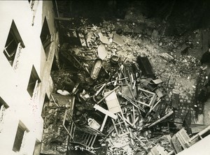 Paris Street Buisson Saint Louis Aerial Raid Aircraft Gotha Photo Branger 1918