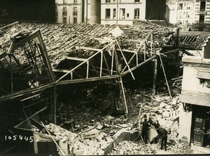 Paris Street Faubourg du Temple Aerial Raid Aircraft Gotha Photo Branger 1918