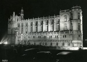 France Castle of Saint Germain en Laye by Night Old Photo Borremans 1937