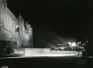 France Castle of Saint Germain en Laye by Night Old Photo Borremans 1937