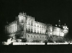 France Castle of Saint Germain en Laye by Night Old Photo Borremans 1937