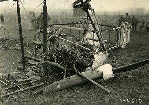 France Around Paris WWI Airplane Plane Gotha Crash Wreck Old Photo Branger 1918