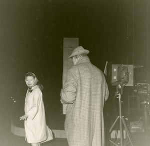 France Paris Filmmaker Jacques Tati Filming Play Time Old Photo 1967