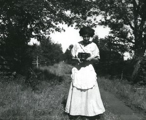 USA Jacksonville Young Woman Amateur Photographer Old Photo Snapshot 1910