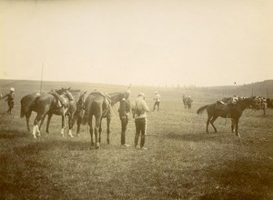 France Savigny sur Orge Military Exercises Officers Horses Old Photo 1913