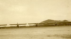 Malaysia Aviation Airshow Biplane Airfield Hangar Old Amateur Photo 1935