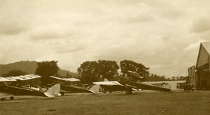 Malaysia Aviation Airshow Biplane DH60G GIPSY MOTH Old Amateur Photo 1935