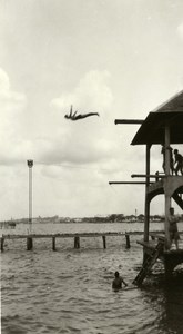 Indonesia Sumatra Sea Diving Diver Old Amateur Photo 1935