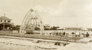 Indonesia Sumatra Seaside Swimming Pool Relaxation Old Amateur Photo 1935