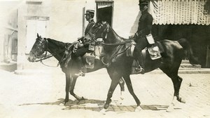 France Doué la Fontaine Military Cavalry School Horse Officers Old Photo 1912