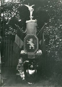 France Lille Saint Michel Boy & Allegory of the Victory Old Amateur Photo 1927