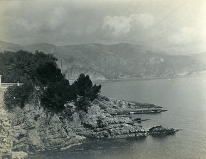 France Around Nice Panorama Old Amateur Photo 1904