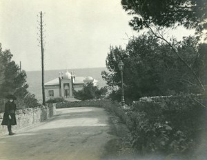 France Around Nice Seaside Architecture Old Amateur Photo 1904