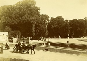 France Saint Cloud Park Horse Carriage Promenade Old Amateur Photo 1899