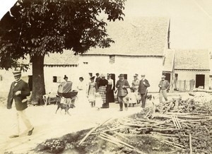 France Villers Cotterets Departure for Hunting Old Amateur Photo 1900