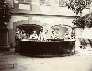 France Mont Dore Spa Town Thermal Baths Happy Tourists Old Amateur Photo 1911