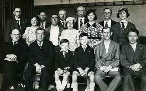 France Roubaix Family Friends Group Old RPPC Victor Vajda Photo 1930