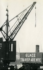 France Roubaix Docks Clear Ice Old Victor Vajda Photo 1930