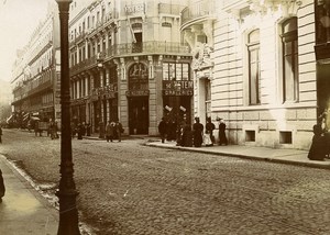 France Toulouse Street Rue Alsace Lorraine Shops Old Amateur Photo 1890