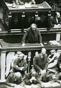 Paris Briand from the Rostrum of the Palais Bourbon Old Meurisse Photo 1930