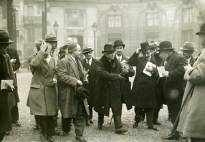 France Paris Paul Boncour arriving at the Elysée Old Meurisse Photo 1933