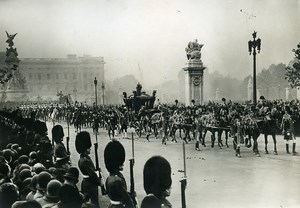 UK London King and Queen Royal Procession Old Meurisse Photo 1930