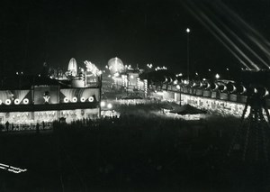 Canada Toronto Canadian National Exhibition at Night Old Photo 1950