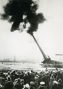 USA Maryland Military Maneuvers 16-inch Gun Cannon Old Photo 1930